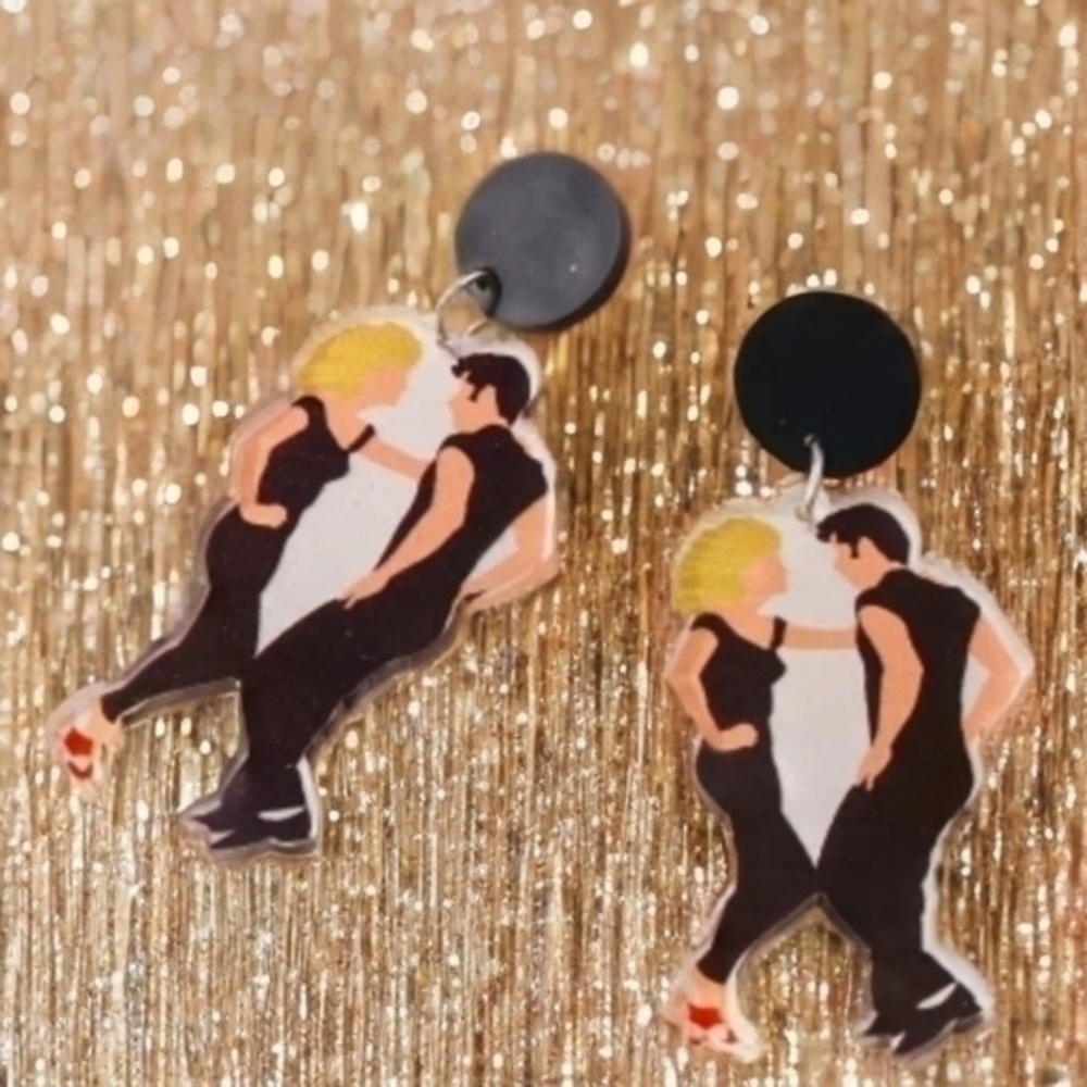 MODCLOTH ACRYLIC GREASE MOVIE EARRINGS 2